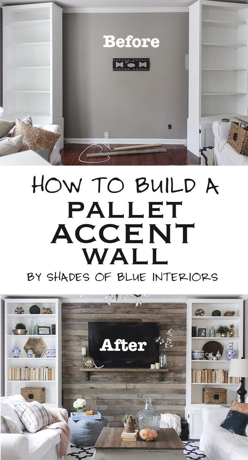 Как построить акцентную стену из поддонов
